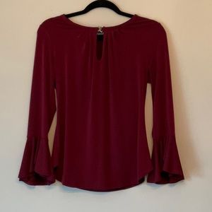 Burgundy Blouse , Size,XS